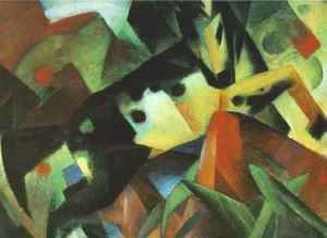 Franz Marc - The Leaping Horse