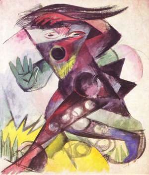 Franz Marc - Caliban, Figurine for Shakespeare's The Tempest