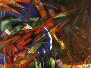 Franz Marc - Animal Destinies Aka The Trees Show Their Rings  The Animals Their Veins