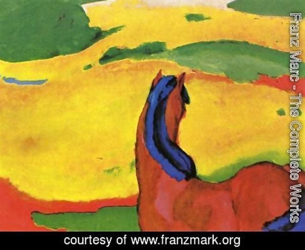Franz Marc - Horse In A Landscape