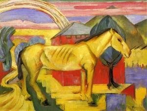 Franz Marc - Long Yellow Horse