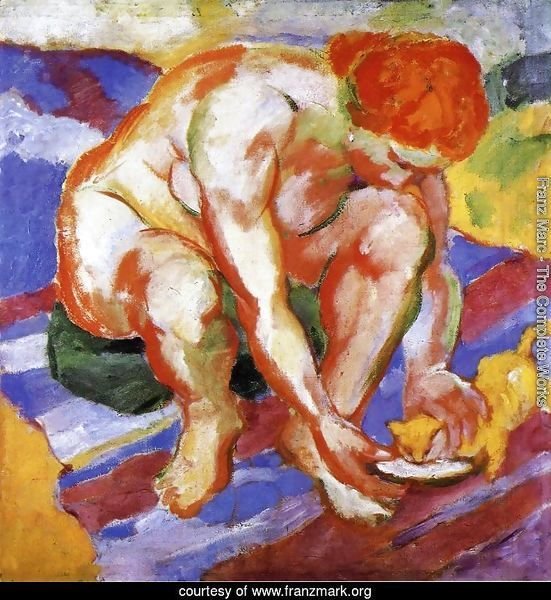 Nude With Cat