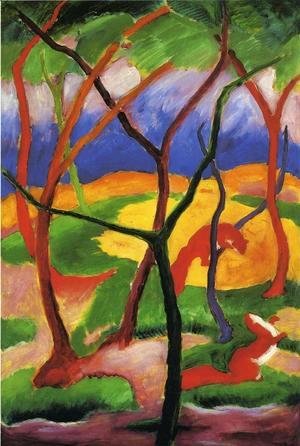 Franz Marc - Weasels At Play