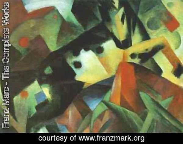 Franz Marc - The Leaping Horse