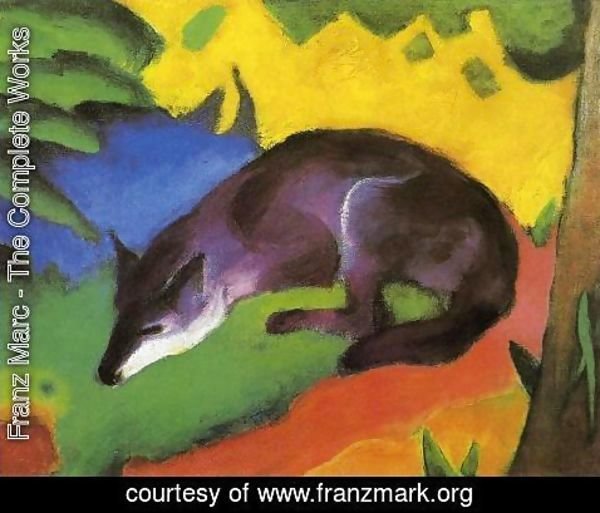 Franz Marc - Blue Black Fox