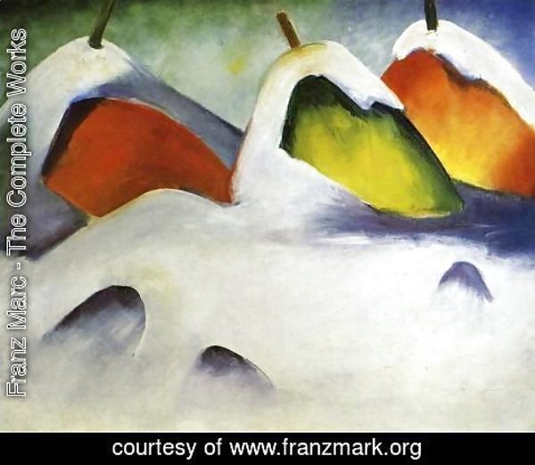 Franz Marc - Haystacks In The Snow