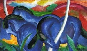 Franz Marc - The Large Blue Horses