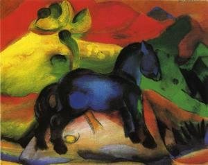 Franz Marc - The Little Blue Horse