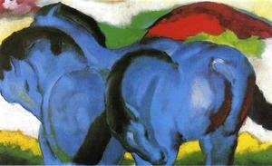 Franz Marc - The Little Blue Horses
