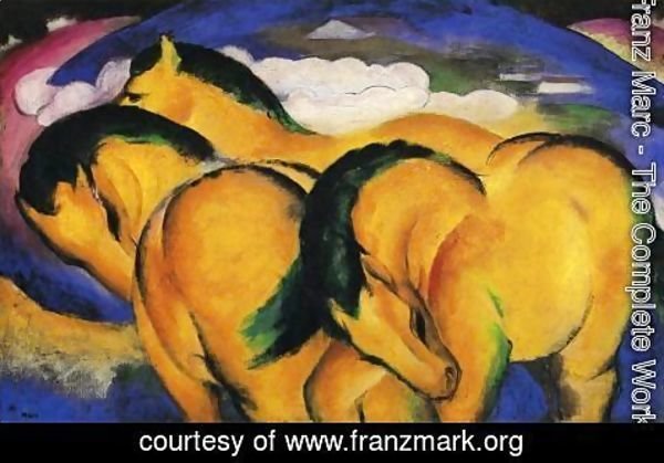 Franz Marc - The Little Yellow Horses