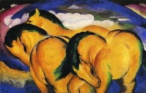 Franz Marc - The Little Yellow Horses